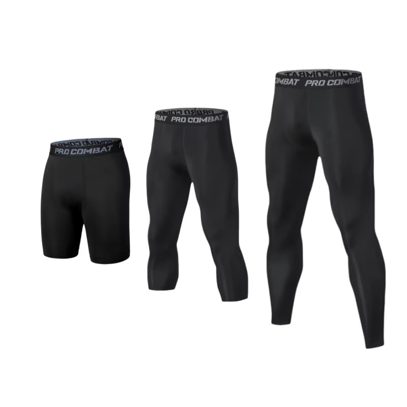 Compression Shorts Athletes - 1-Piece Set Mens Compression Pants Tights