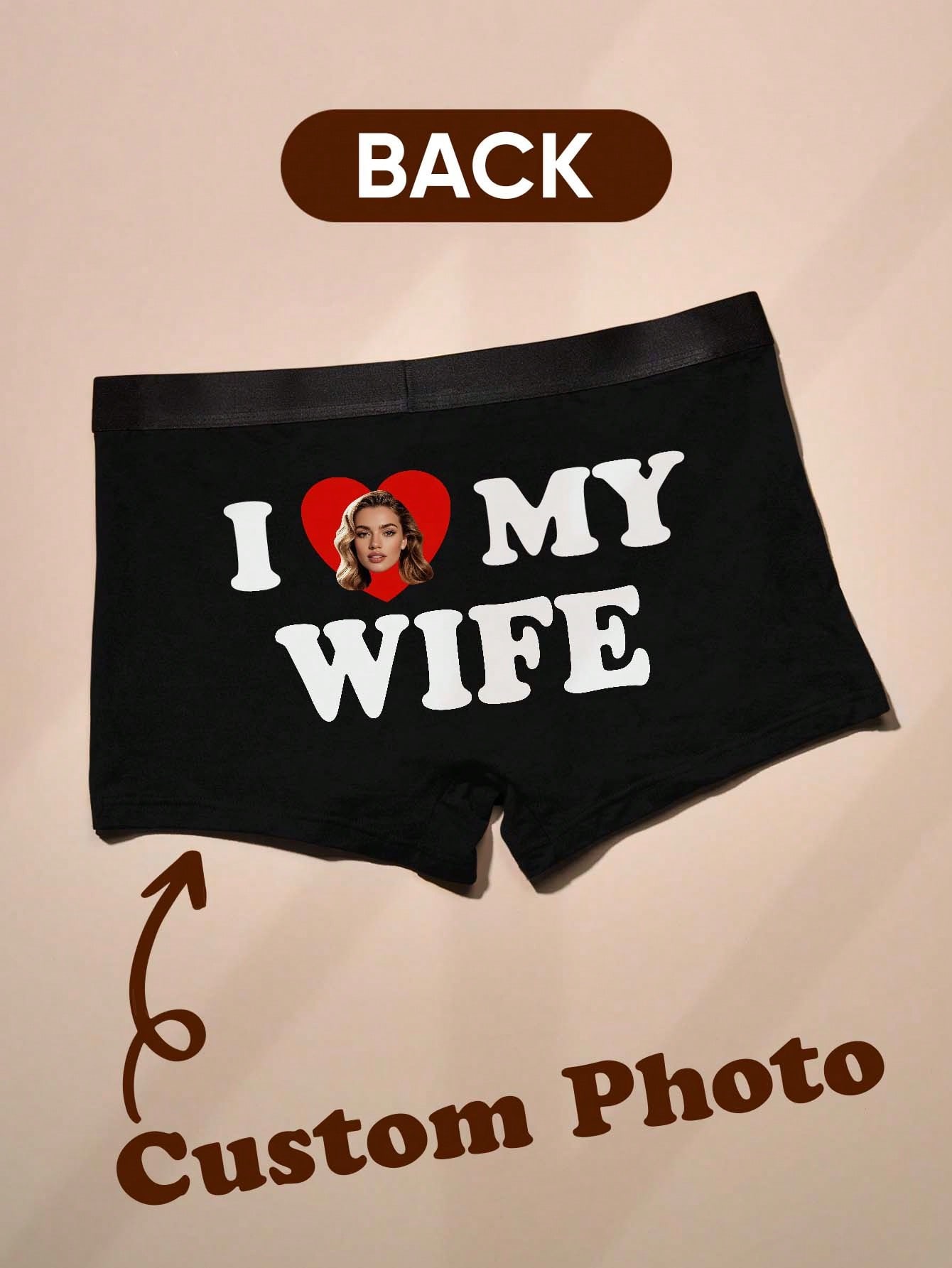 Boxer Brief Pack Cotton - Custom Photo Boxers for Men Personalized