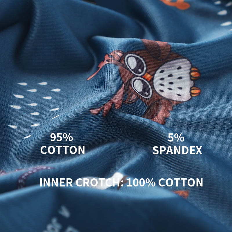 MiiOW 4Pcs Animal Print Boxers - Boxer Brief Pack Cotton recension och pris