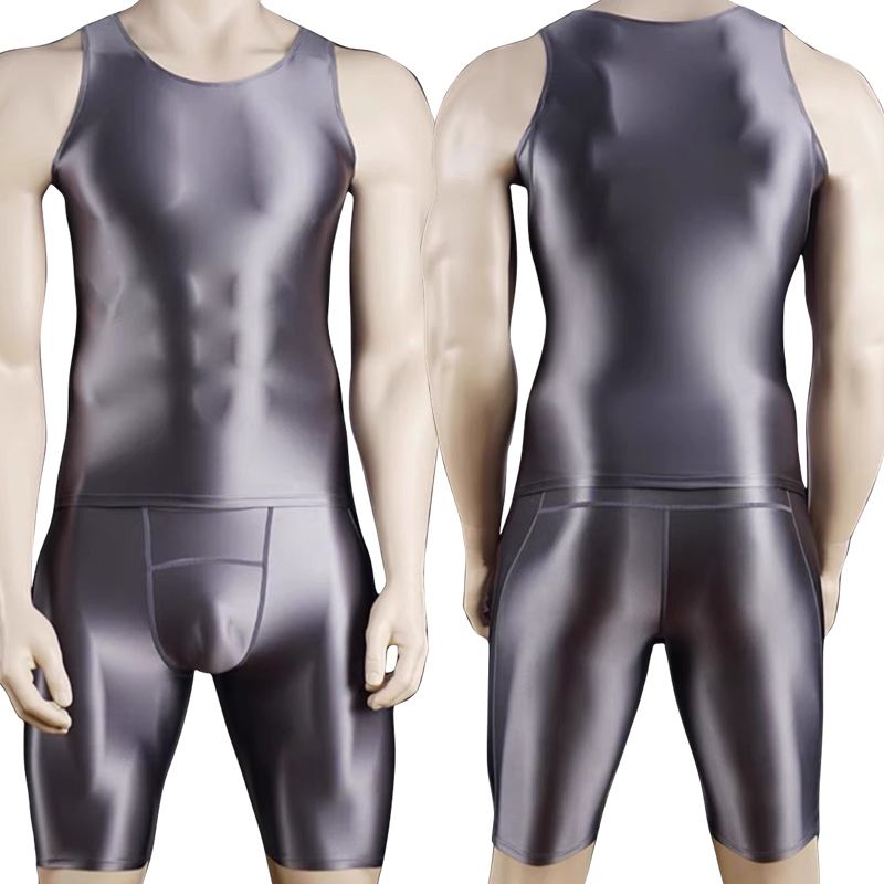 Men Thin Fitness vest Tights s - Compression Shorts Athletes recension och pris