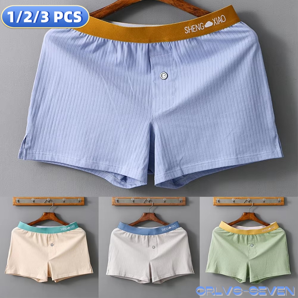 1/2/3 PCS Men's Panties Cotton - Trunk Breathable Men recension och pris