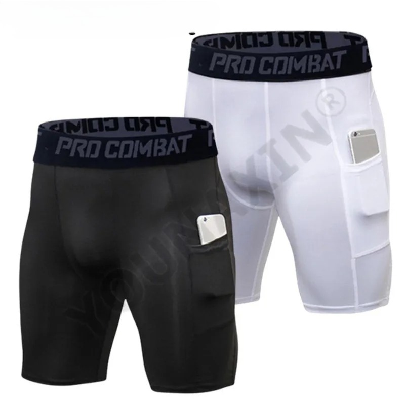 Mens Gym Shorts with Pockets W - Compression Shorts Athletes recension och pris