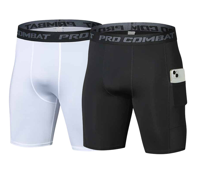 Mens Gym Shorts with Pockets W - Compression Shorts Athletes recension och pris