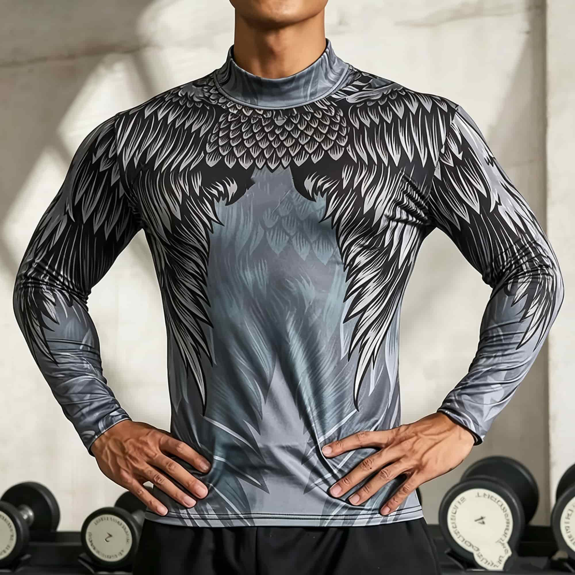 Men Athletic Long Sleeve Base  - Base Layer Top recension och pris