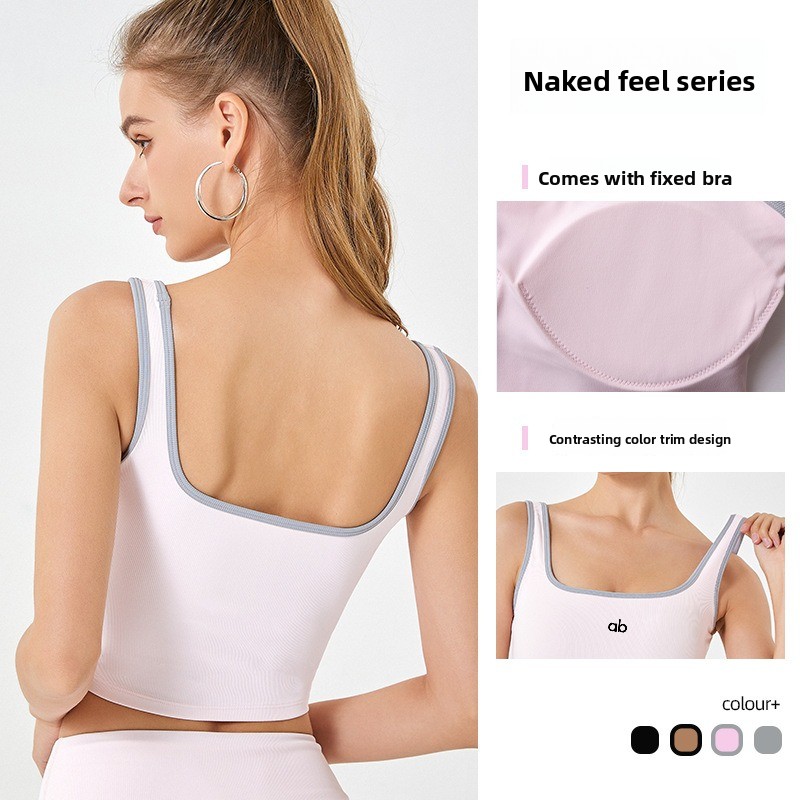 Women Summer Ribbed Yoga Tank  - Tank Top Ribbed recension och pris