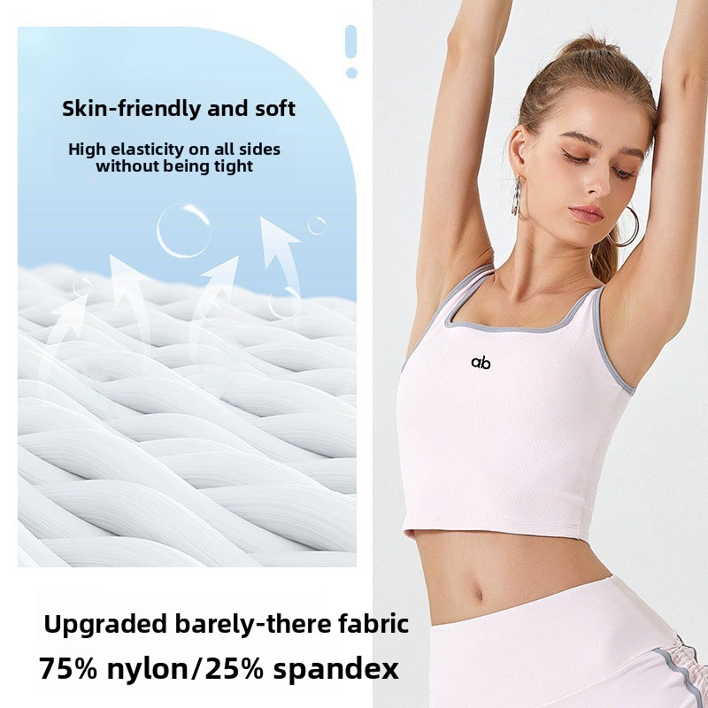 Women Summer Ribbed Yoga Tank  - Tank Top Ribbed recension och pris