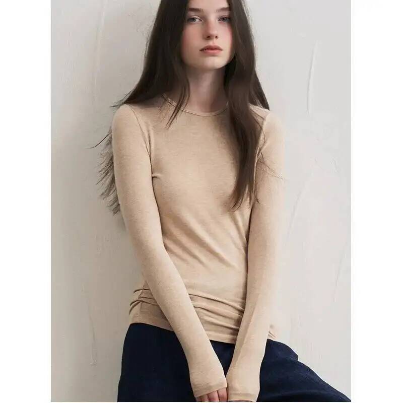 Women Cashmere Blend Long Slee - Base Layer Top recension och pris